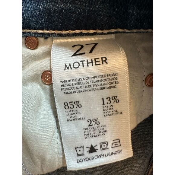 Mother Skinny Not Skinny Blue Skies Tomorrow Wash Jeans Size 27 - Picture 6 of 16